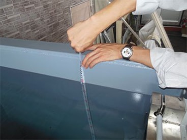 ４面脱着式止水板シートタイプの止水性能テスト